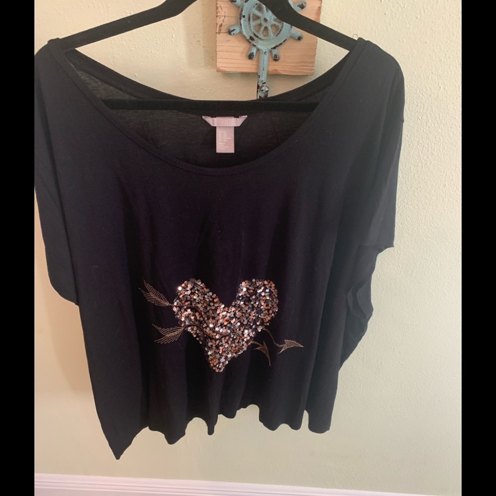 H&M+ GREAT Slouchy Bling Tee